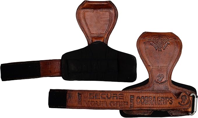 Cobra Grips PRO Weight Lifting Gloves Heavy Duty Straps Alternative Power Lifting Hooks for Deadlifts Adjustable Neoprene Padded Wrist Support Bodybuilding