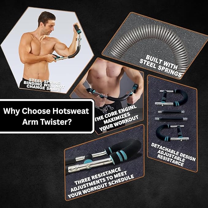 Twister Arm Trainer for Men, Chest Workout Equipment, Chest Exerciser, Gorilla Bar Arm Trainer, Arm and Chest Muscle Workout Equipment, Home Gym Fitness Accessory( Count 1)