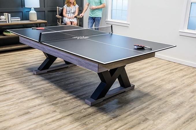 STIGA Premium Table Tennis Conversion Top - Ping Pong Pool Table Toppers with Net - Regulation Size - 2 Piece and 4 Piece Available