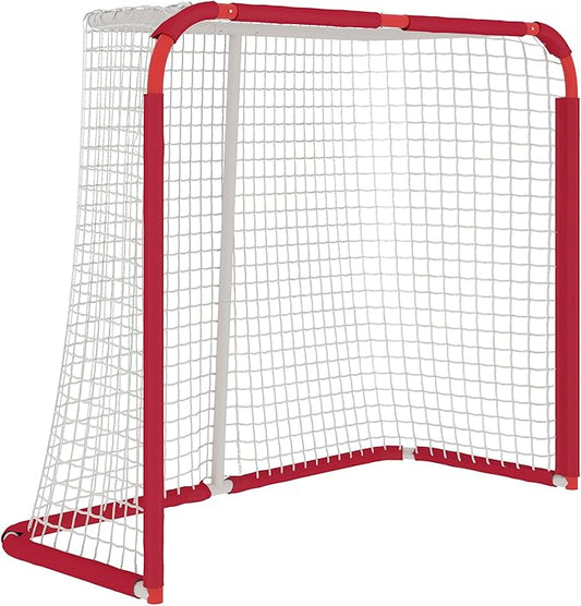 Soozier Soccer Goal, 6 x 4 ft All Weather Practice Soccer Net with Steel Frame, PE Mesh, Soccer Training Equipment for Indoor and Outdoor Use, Easy Assembly