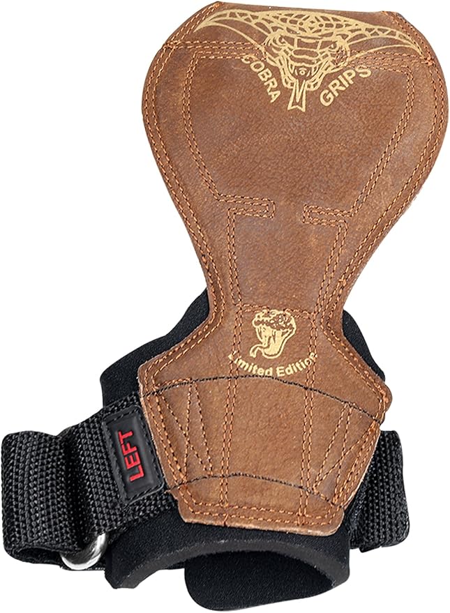 2018 Cobra Grips Flex Model Weight Lifting Gloves Heavy Duty Straps Alternative Power Lifting Hooks for Deadlifts with Padded Wrist Wrap Support Bodybuilding