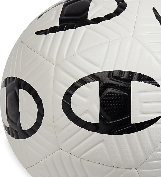 Champion Youth & Adult Soccer Ball - Paneled Design, Enhanced Control, Durable Cover & Butyl Bladder, for Indoor & Outdoor Training, Sizes 3, 4, 5, Includes 6" Pump