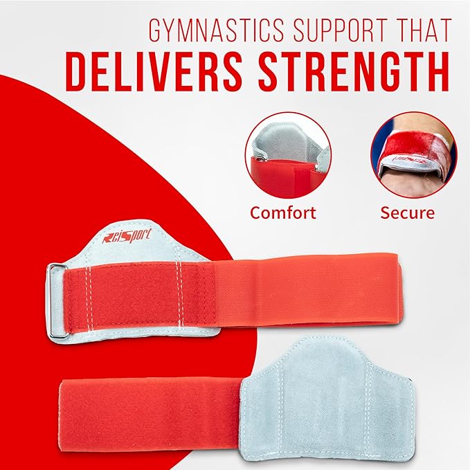 Reisport Gymnastic Wrist Support, Unisex One Size Wrist Support for Pull-up, Premium Leather Wrist Protection, Wrist Support with Hook & Loop Closure, Wrist Wraps for Weightlifting, Strength Training