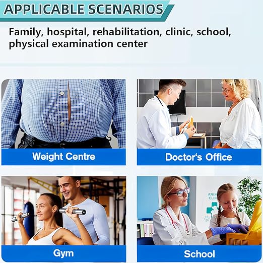 Armrest Electronic Medical Height and Weight Scale,20" L x 12" W x34 H, Up to 420lb Weight Capacity, 75” Height Measurement, LCD Display, USB Charging, Temperature Display (Lavender Purple)