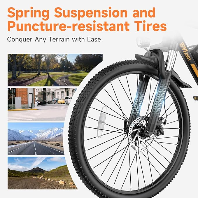 Folding Electric Bike for Adults - 750W Motor Ebikes, Adjustable Seat Electric Bike, 3 Riding Modes, Dual Suspension E-Bike for Commuting & Leisure Rides