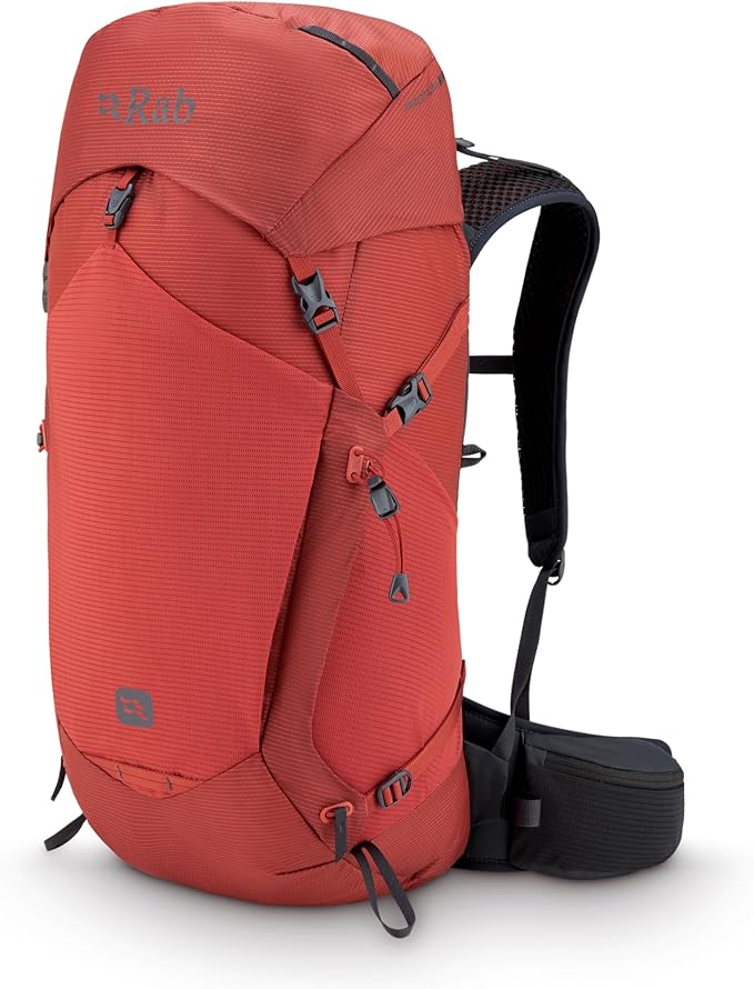 Rab Protium Lightweight Backpack - Comfortable Daypack for Hiking & Trekking - Tuscan Red - 35-Liter (Back Length - Medium/Large)
