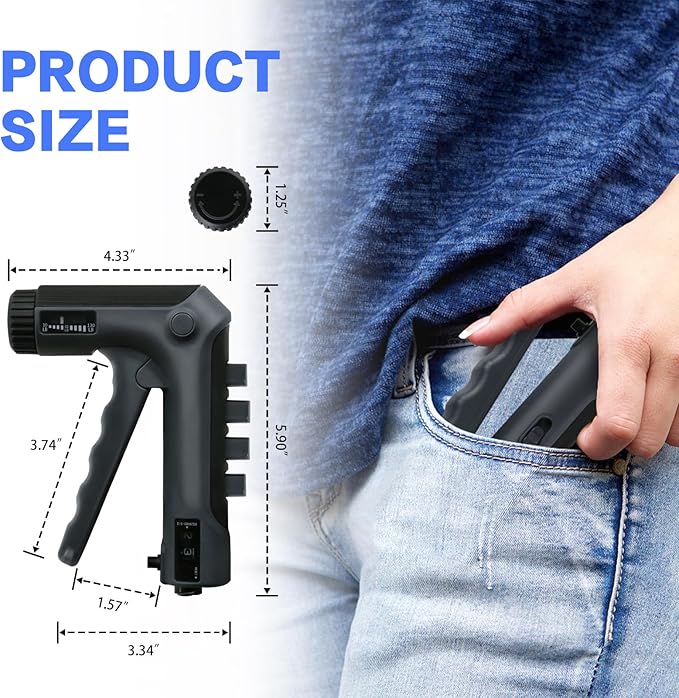 HXD-ERGO Grip Strength Trainer with Finger Exerciser, Adjustable Resistance Hand Gripper, Hand Exerciser with Counting for Muscle Building(10-130 LBS)