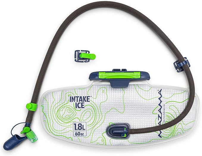 Rimrock Lumbar Hydration Hip Pack with 1.8L Intake ICE Insulated Water Reservoir, Fanny Pack Waist Bag Hiking Walking Running Jogging Camping. Men/Women Large Pack Design