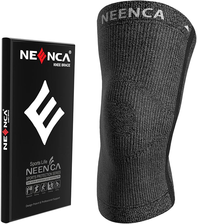 NEENCA Knee Sleeve – Knee Braces for Knee Pain, Joint Pain Relief, Swelling, Inflammation Relief, and Circulation, Knee Support for Women and Men (Black, XX-Large)