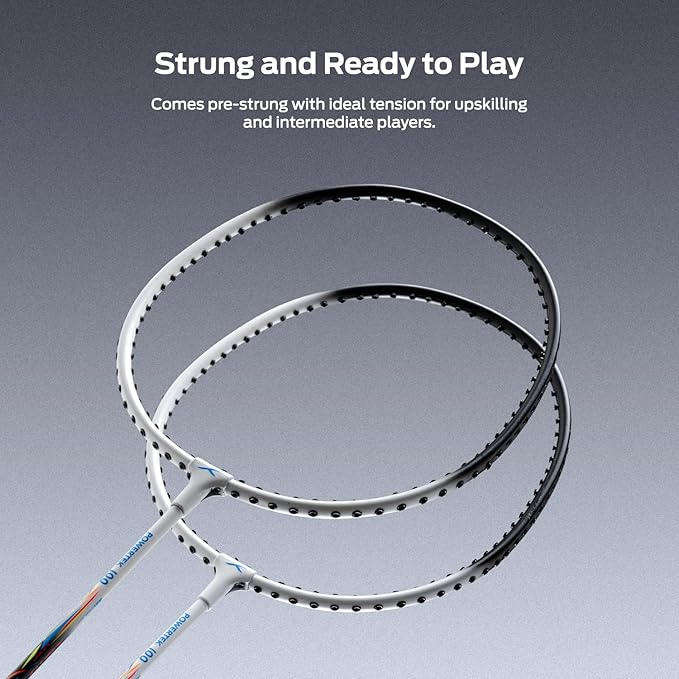 POWERTEK 100 (Set of 2) Badminton Racket with Full Cover