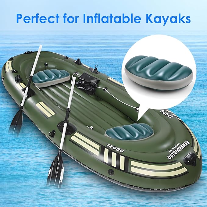 2 Pack Kayak Seat Cushions, Waterproof, Thicken, Canoe Seats, Kayaking Accessories, Kayak Seat Pad, Sit On Top Kayak