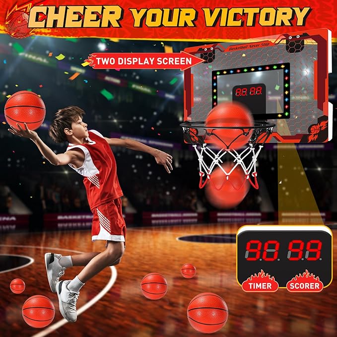 Red Basketball Hoop Indoor