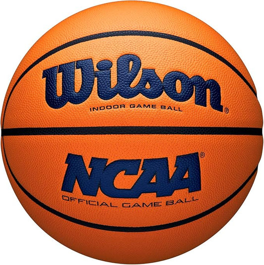 WILSON NCAA Evo NXT Official Indoor Game Basketballs - Sizes 6 and 7