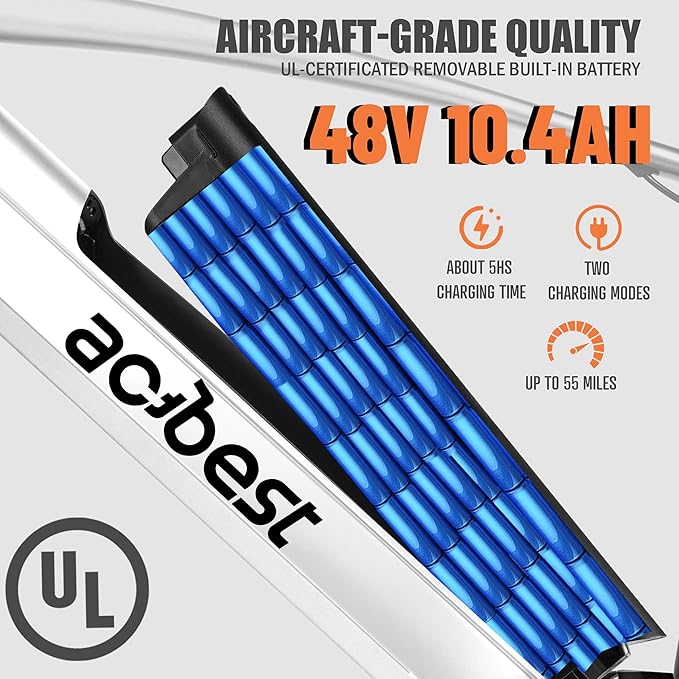 Core Electric Bike for Adults - Peak 1000W/1200W Brushless Motor Ebike, 468&500Wh Removable Built in Battery 26&27.5X2.1 Tire Step Over Bicycle with 7 Speed, Commute E Bikes