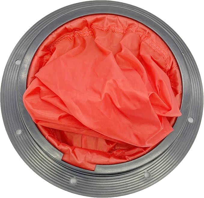 Round/Square Hatch Cover Deck Panel, ABS Sealed Hatch Cover kit with red Waterproof Bag, Suitable for Kayaking