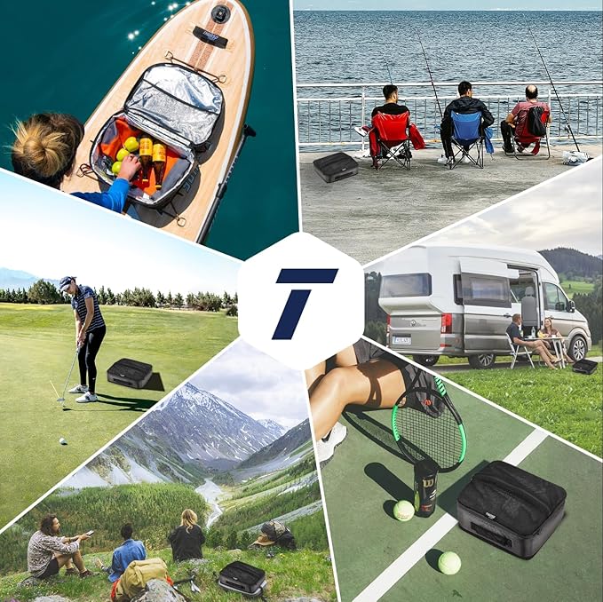 THURSO SURF Paddleboard Cooler Deck Bag – Water-Resistant Portable Insulated Soft Cooler with Mesh Top Pocket for SUP, Kayak, and Camping | Fits 10 Cans