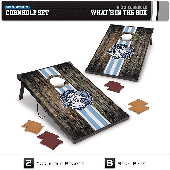 Wild Sports NCAA 2' x 3' MDF Deluxe Cornhole Set - with Corners and Aprons