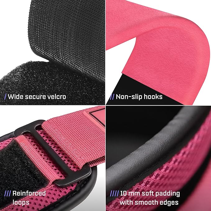 Premium Weight Lifting Hooks (Pair) - Heavy Duty Hand Grip and Wrist Straps Support - 9 mm Neoprene Padded for Deadlifts, Pull Ups, and Shrugs - Durable Workout Accessories for Men and Women