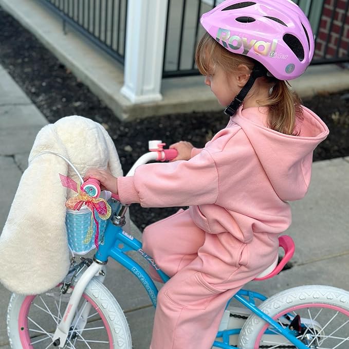 RoyalBaby Girls Bike EZ Bike Stargirl Training Free Balance to Pedal Easy Learning Bicycle, 12-20 Inch for Toddlers & Big Kids.