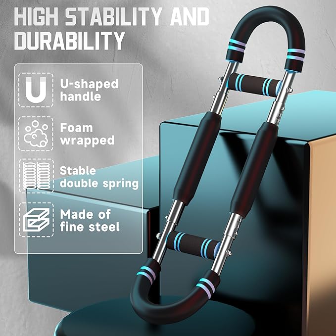 Twister Arm Trainer,Arm Exerciser for Men,Adjustable Chest Expander,Chest Workout Equipment,Arm Bar,Forearms Muscle Training Fitness Equipment,Strength Training Machine for Abdomen,HIPS,Back,Thigh