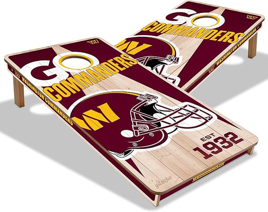 YouTheFan NFL 2’ x 4’ Professional Wood Cornhole Game