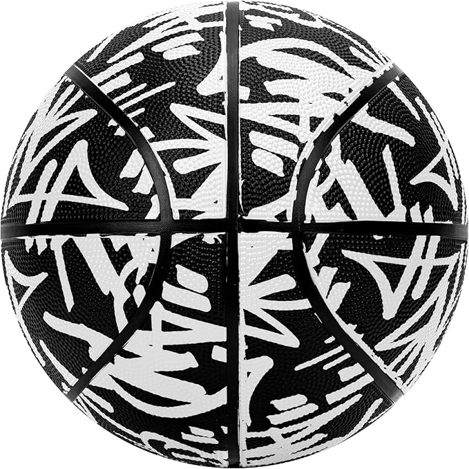 AND1 Fantom Graffiti Rubber Basketball - Streetball for Indoor and Outdoor Use, Deep Channel Construction and Durability