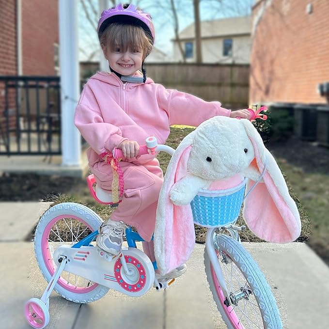 RoyalBaby Girls Bike EZ Bike Stargirl Training Free Balance to Pedal Easy Learning Bicycle, 12-20 Inch for Toddlers & Big Kids.