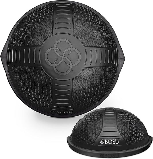 Bosu Half Ball Home Balance Exercise Trainer for Strength and Flexibility Workouts with Built to Last Burst Resistant Material and Hand Pump