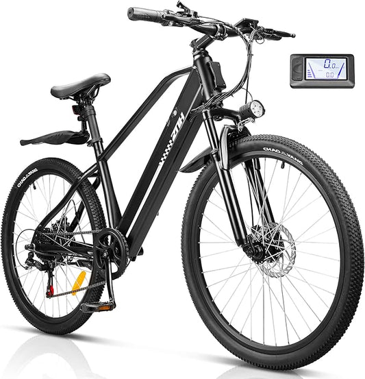 ZNH Adult Electric Bike, 750W Motor | Peak 1000W, 26" x 1.96" Wide Tire, 55-80 Mile Range, 48V 13Ah Battery, City | Mountain E-Bike with Shock Absorber, UL2849 Certified