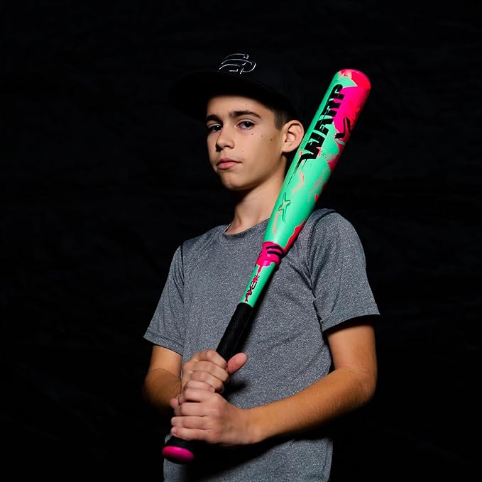 Axe | Warp | USSSA Youth Baseball Bat | Drop -10/-8/-5 | 3-Piece Composite | 2 3/4" Barrel | Green/Pink