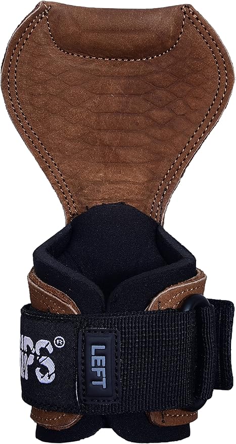 Cobra Grips PRO Weight Lifting Gloves Heavy Duty Straps Alternative Power Lifting Hooks for Deadlifts Adjustable Neoprene Padded Wrist Support Bodybuilding