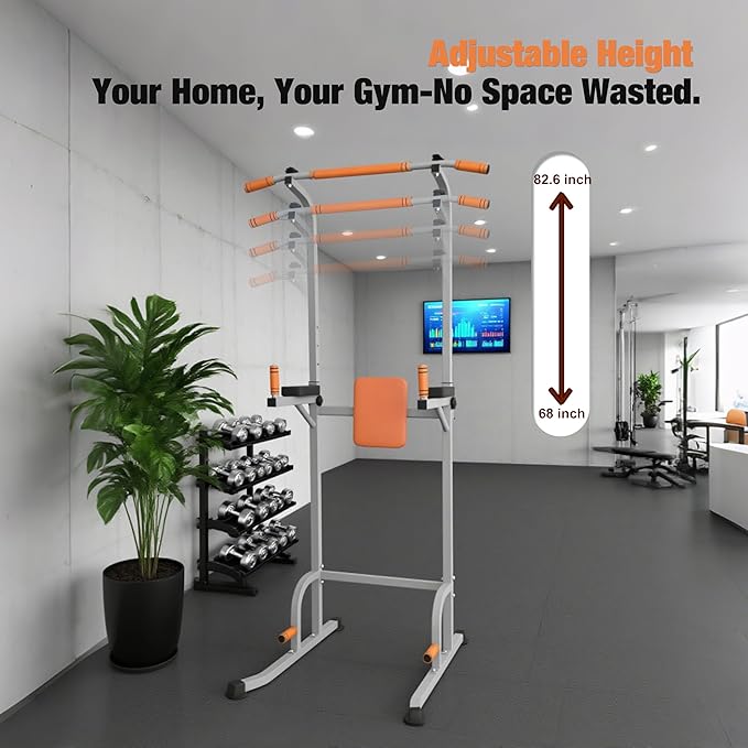 Power Tower Pull Up Bar Dip Station Dip Stand Multi-Function Home Gym Strength Training Fitness Equipment