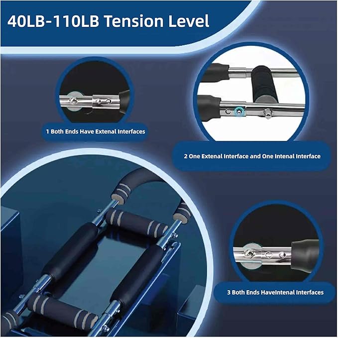 Twister Arm Trainer,Adjustable 40-220lb Chest Workout Equipment Power Twist Arm Trainer,Forearm Strengthener,Portable Twister Arm Workout for Home Fitness