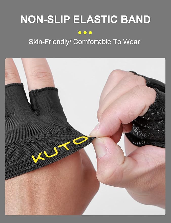 KUTOOK Weight Lifting Gloves for Women Gym Workout Gloves with Palm Protection & Extra Grip Breathable Exercise Gloves for Men Fitness