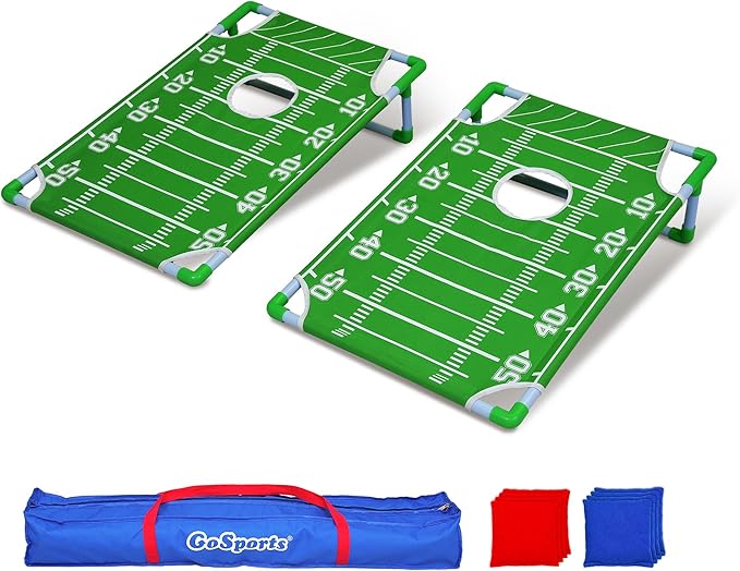 GoSports Portable Cornhole Game Sets – Premium Outdoor Lawn or Beach Toss Game for Kids and Adults