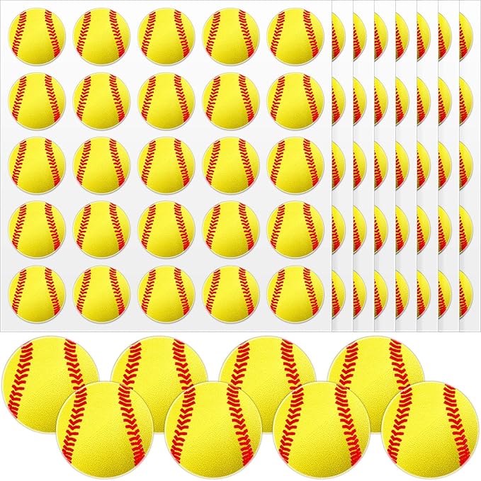 Jecery 200 Pcs Baseball Softball Helmet Decals Vinyl Sports Softball Stickers Self Adhesive Helmet Stickers Decals Baseball Accessories for Batting(Simple Style)