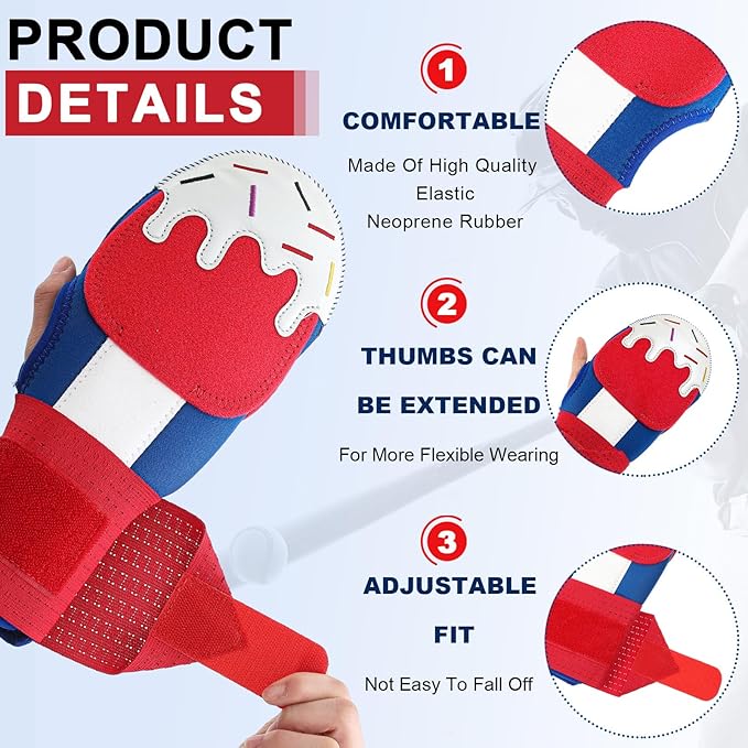 Sliding Mitt Gloves with Arm Sleeves Adjustable Baseball Sliding Mitt Youth Adult Protective Shield for Softball