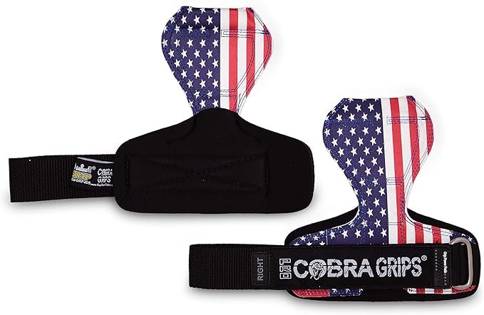 Cobra Grips PRO Weight Lifting Gloves Heavy Duty Straps Alternative Power Lifting Hooks for Deadlifts Adjustable Neoprene Padded Wrist Support Bodybuilding