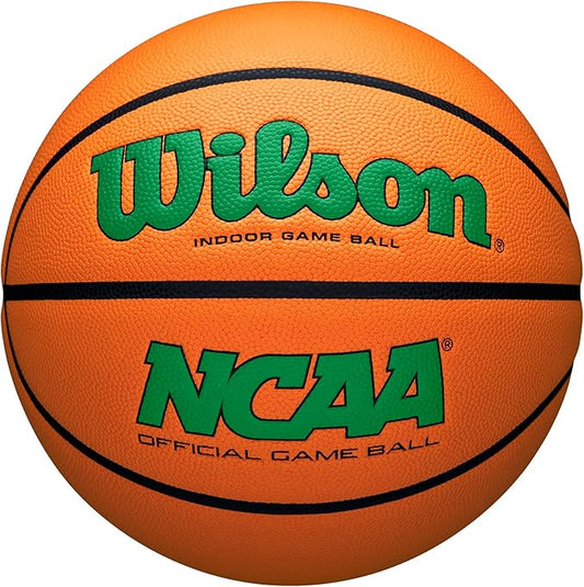 WILSON NCAA Evo NXT Official Indoor Game Basketballs - Sizes 6 and 7