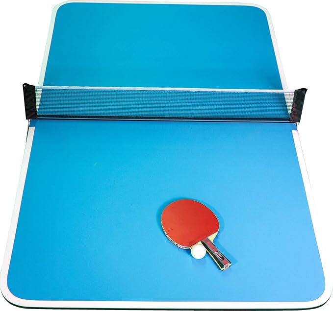 Butterfly Family Mini Ping Pong Table | 1 Piece Portable Ping Pong Table for Tailgating Games | 2ft Height | Great Ping Pong Table for Families | Adjust Angles for Slower Play