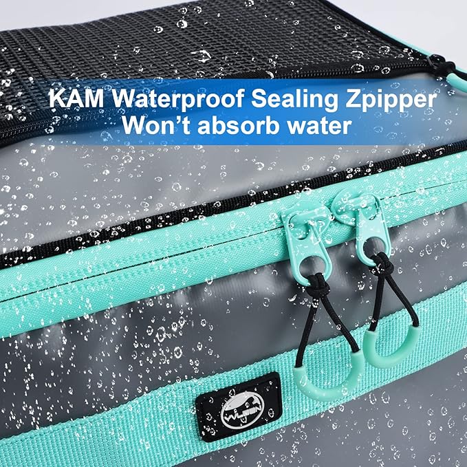 YVLEEN Waterproof Paddle Board Cooler, SUP Cooler Durable PVC Material Paddle Board Deck Bag with Mesh Top Pocket, Adjustable Straps, Super Capacity for Stand-Up Paddleboard and Kayak Accessories