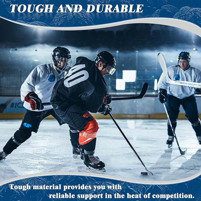 Clear Hockey Tape, Hockey Tape Multipurpose, Clear, 10 Pack - for Socks and Gear, Easy to Stretch and Tear