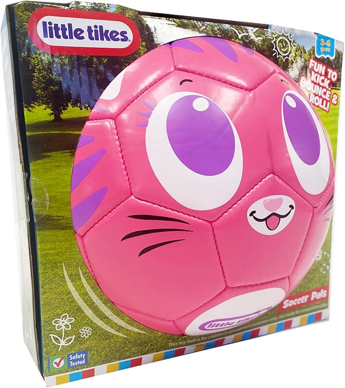 Little Tikes Kitty Soccer Ball – Soft, Lightweight Toddler Soccer Ball for Indoor & Outdoor Play – Designed for Ages 36+ Months