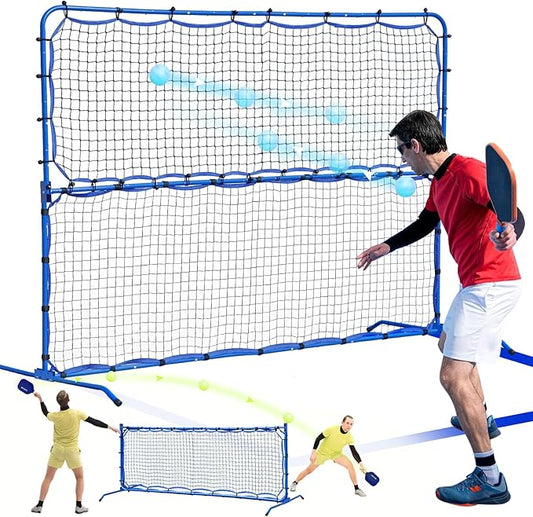 Pickleball Practice Rebounder Net for Dink Volley Solo Training Equipment, 7.9FT or 6FT 2in1 Mini Pickleball Net Portable Trainer for Outdoor Driveway Backyard Indoor Garage, Easy Setup & Storage