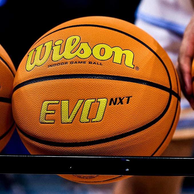 WILSON NCAA Evo NXT Official Indoor Game Basketballs - Sizes 6 and 7
