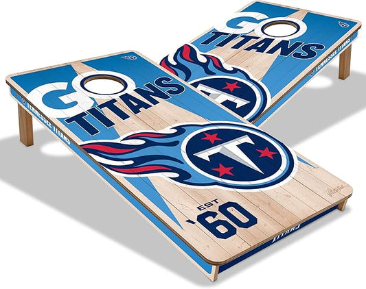 YouTheFan NFL 2’ x 4’ Professional Wood Cornhole Game