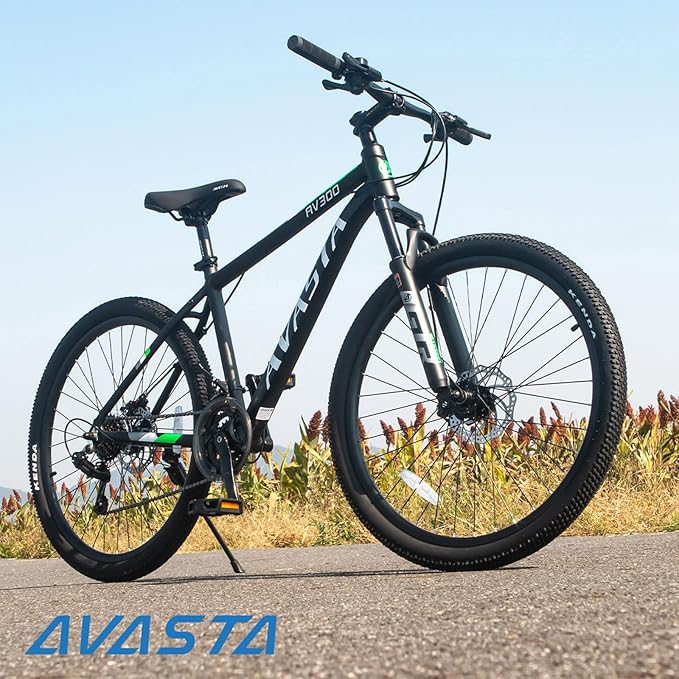 AVASTA AV300 26 27.5 inch Mountain Bike with 21-Speed，Aluminum Frame, Dual Disc Brake, Comfortable Saddle,Multiple Colors