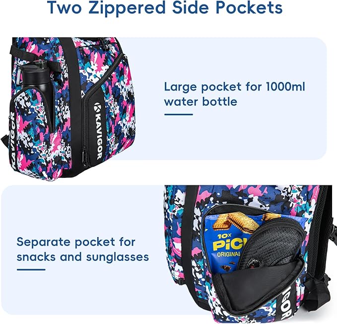 Baseball Bag for Youth and Adult, Softball Bag 50L Large Capacity Holds 4 Bats, Equipment Backpack with Shoes Compartment