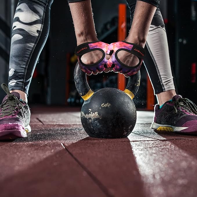 Minimal Weight Lifting Gloves,Short Micro Workout Gloves Grip Pads with Full Palm Protection & Extra Grip for Men Women Weightlifting,Gym,Exercise Training