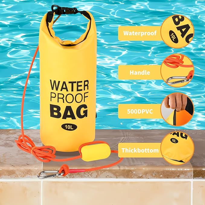 500D Sand Anchor for Small Boats, Power Watercrafts, 2 in 1 PWC Jet Ski Anchor Kit with Adjustable Buoy, Waterproof Dry Bag for Jet Ski, Kayak, Boat, Hiking Foldable Sandbags